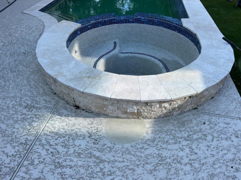 Completed spa return main water line and air line repair project in Houston TX